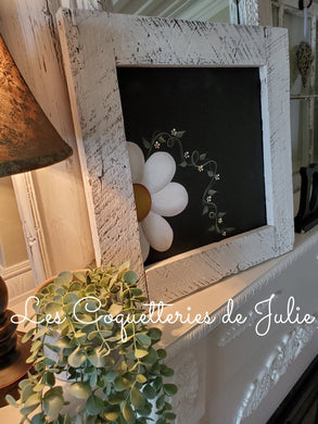 Tableau craie peint par Julie - Marguerite