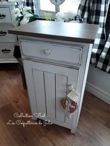 Meuble - Meuble d'appoint blanc