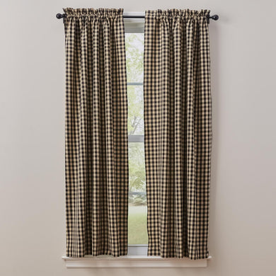 Rideaux courts carreauté Berry Gingham 63