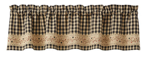 Valance et tiers carreauté Berry Gingham