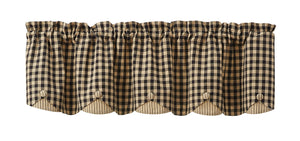 Valance et tiers carreauté Berry Gingham