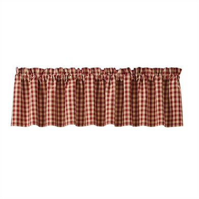 Valance doublée carreauté Crochet Gingham