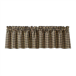 Valance et tiers carreauté Berry Gingham
